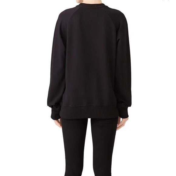 HORN PLEASE LONDON | WOMEN'S LION-PRINT COTTON SWEATSHIRT - BLACK XS - Picture 4 of 10